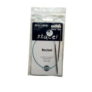 Addi Skacel Rocket Circular Knitting Needles US 3 3.25mm 16" Blue Cord